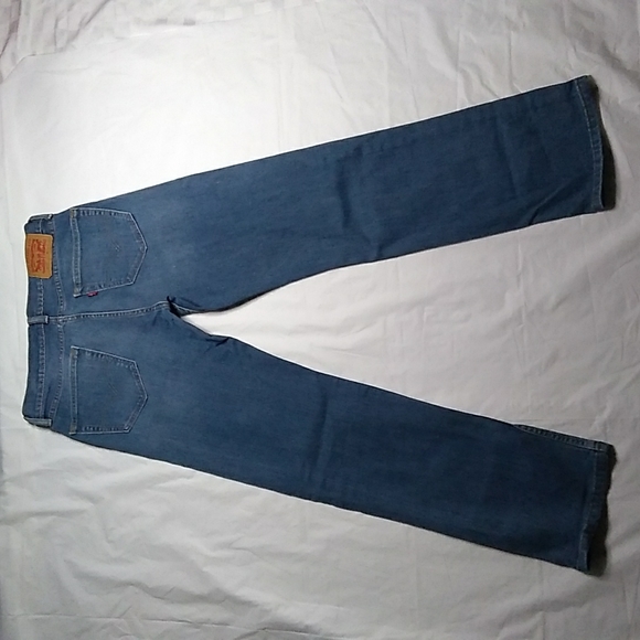 Levi's 505 Med.Wash Straight Lightly Distressed Denim - Picture 12 of 14